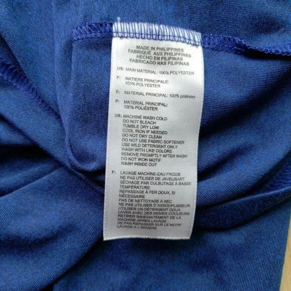 Adidas Climalite Racerback Tank Top Blue Womens Large - Picture 11 of 11